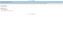 Tablet Screenshot of michaelsgardencenter.com